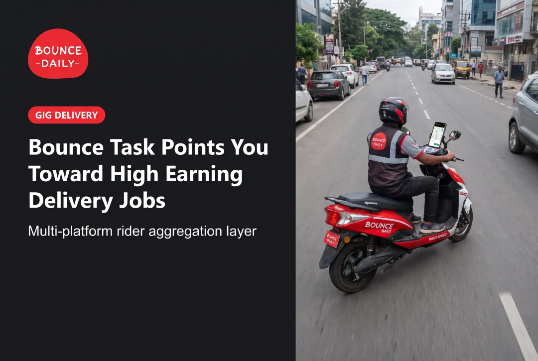 Bounce Task Points You Toward High Earning Delivery Jobs