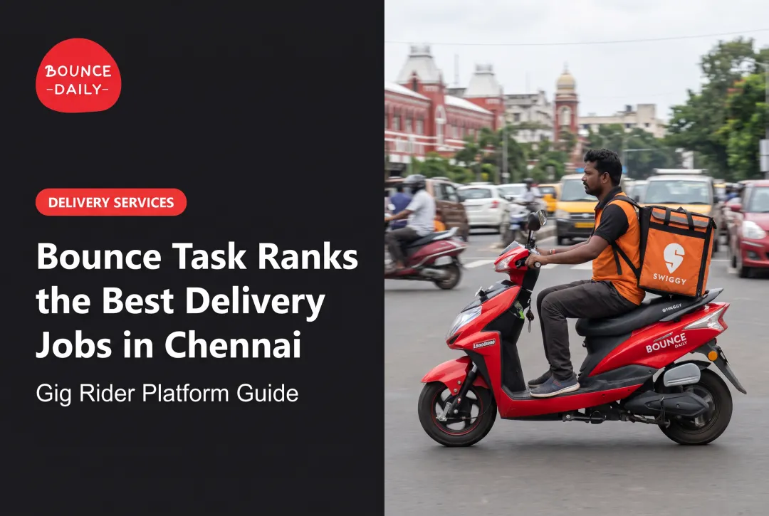 Bounce Task Ranks the Best Delivery Jobs in Chennai