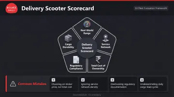 Five-criteria electric scooter evaluation framework for delivery riders India