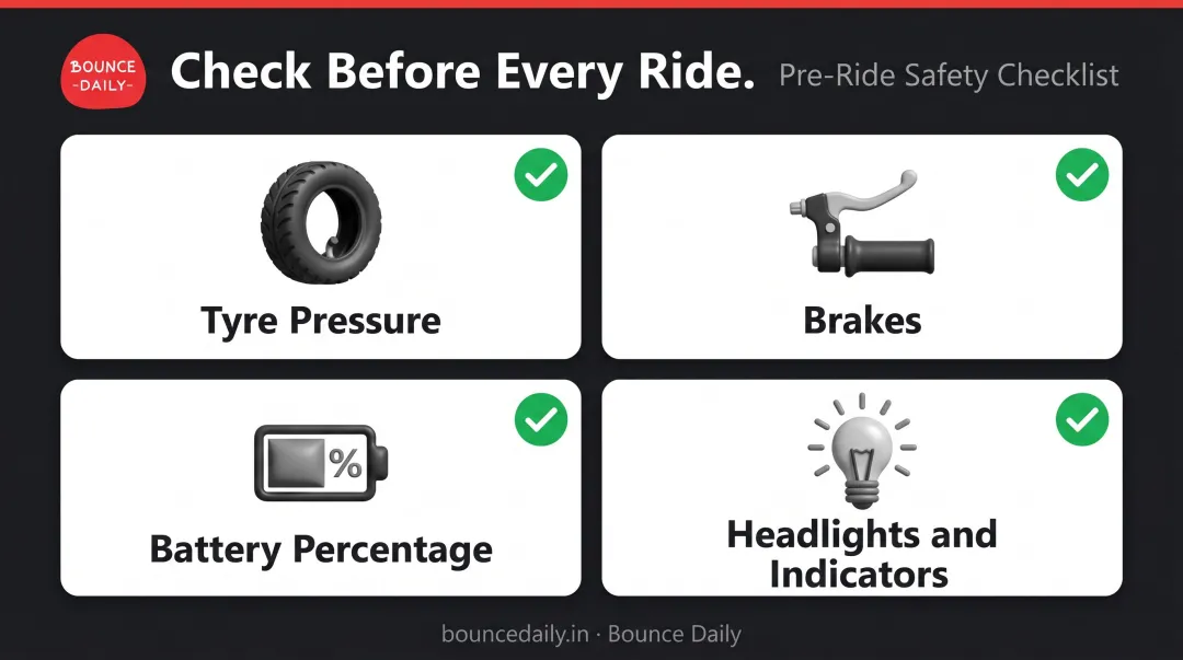 Pre-ride electric scooter inspection checklist four key safety points