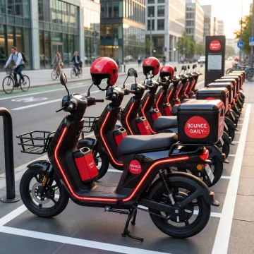 Electric scooters ready for gig work rentals