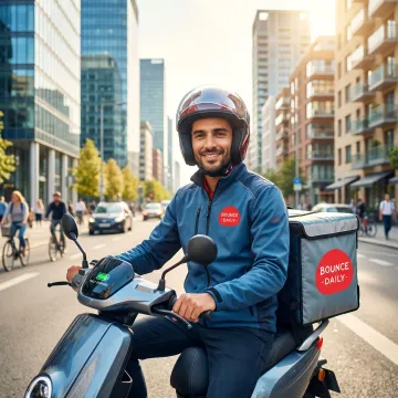 Electric scooter rental for daily commuting and delivery