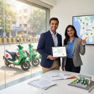 EV franchise onboarding and rental hub setup