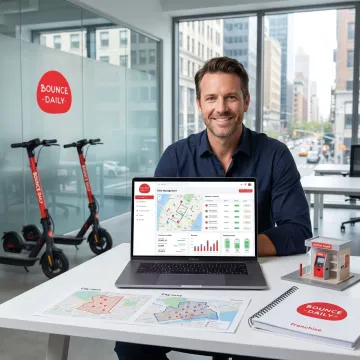 EV franchise onboarding and rental hub setup