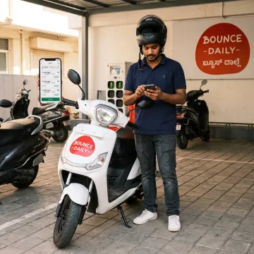 Rider reviewing delivery opportunities