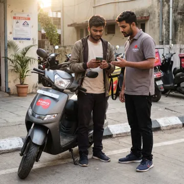 Delivery partner receiving onboarding support