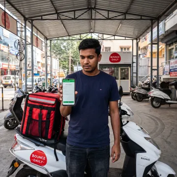 Rider onboarding for electric delivery work