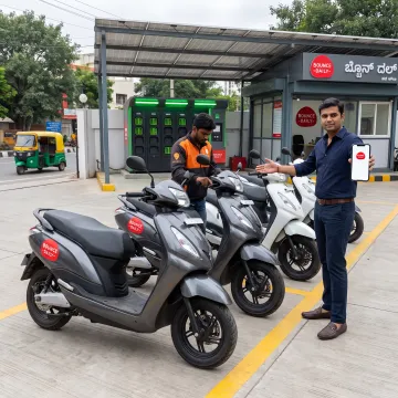 Bounce EV scooter rental hub operator