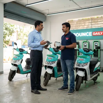EV scooter rental hub investor discussion