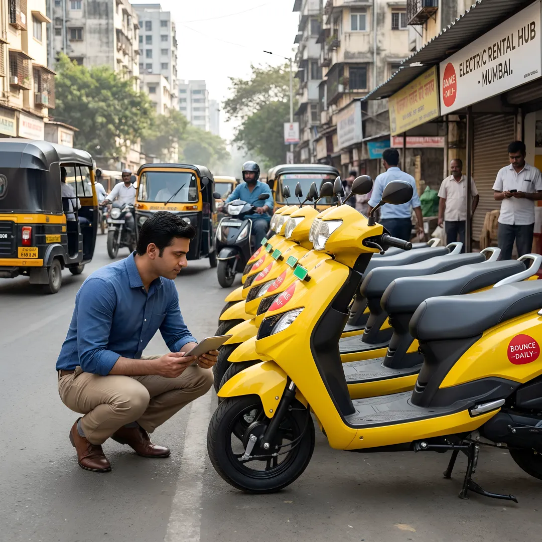Franchise partner managing electric scooter rental operations
