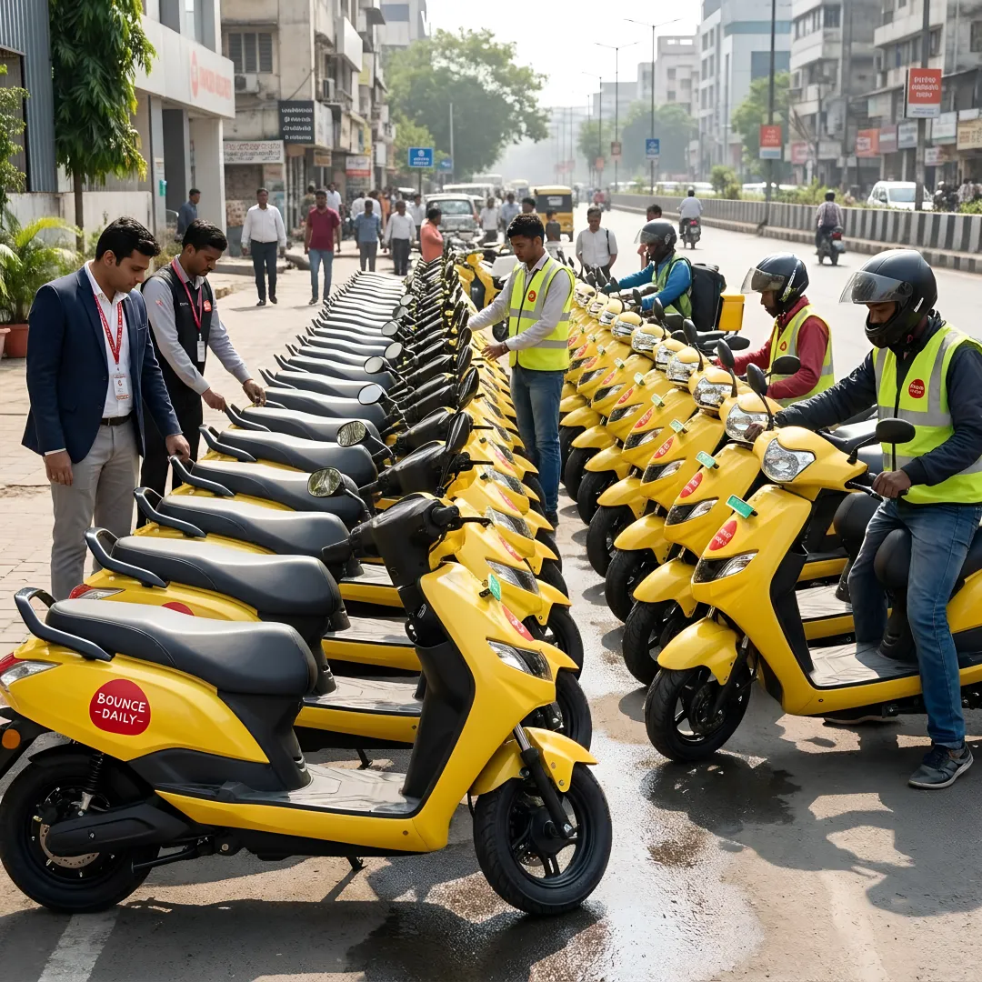 Managed electric scooter fleet for business operations