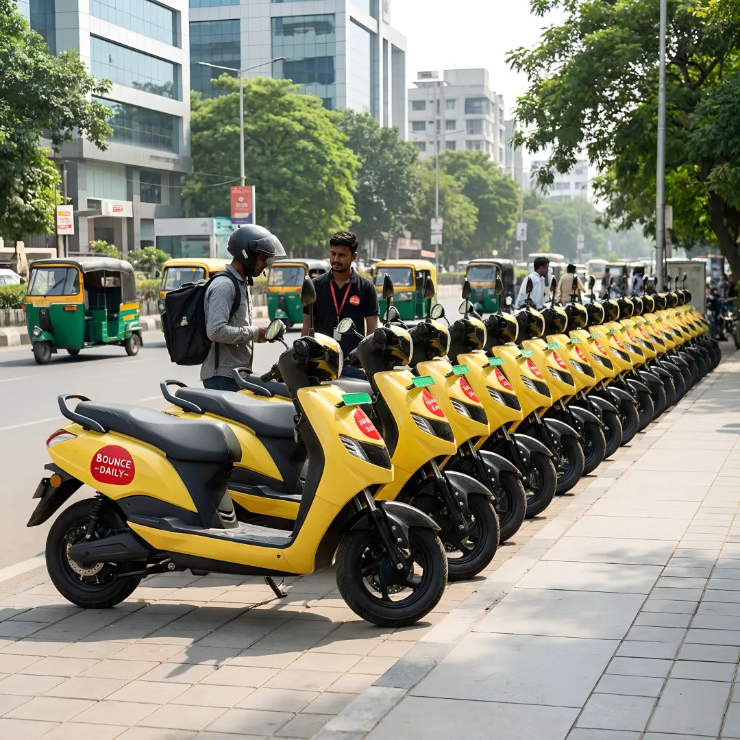 Electric scooter fleet for zero-emission urban mobility