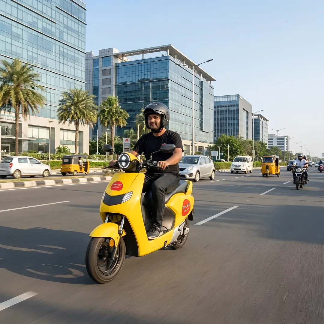 Daily electric scooter rental for city commuting