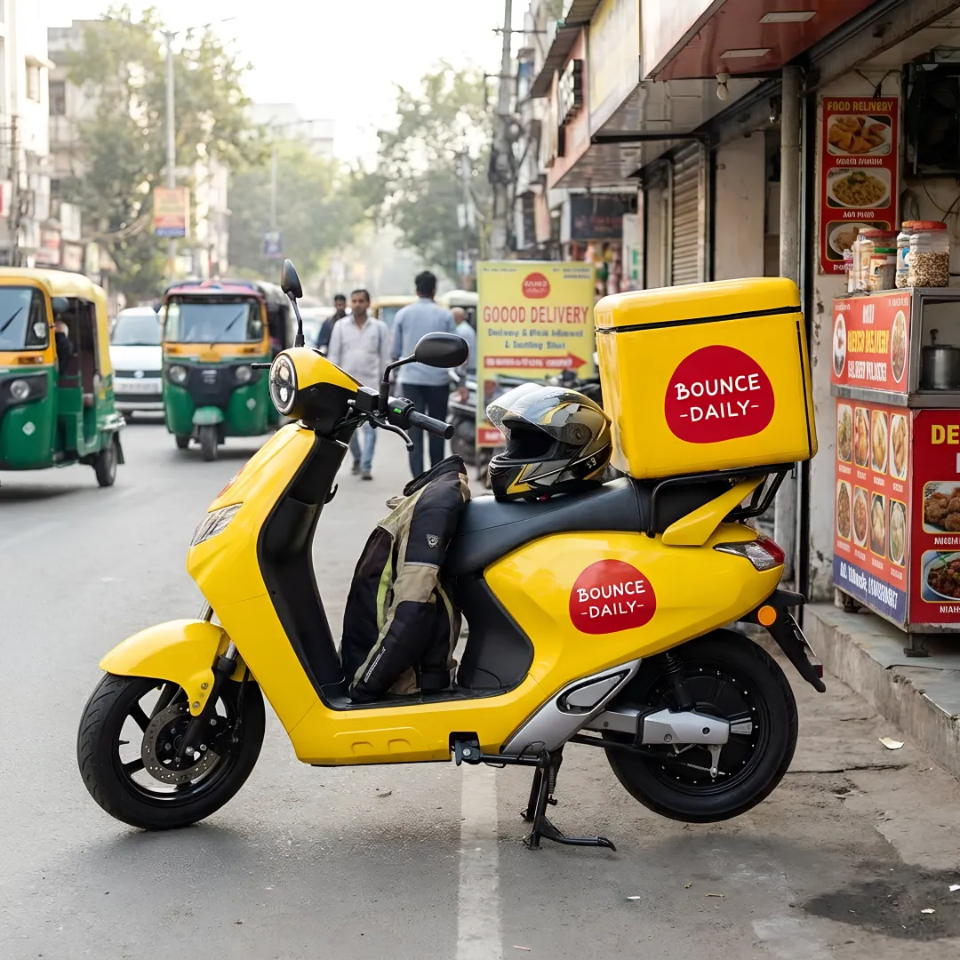 Electric scooter rental for delivery work