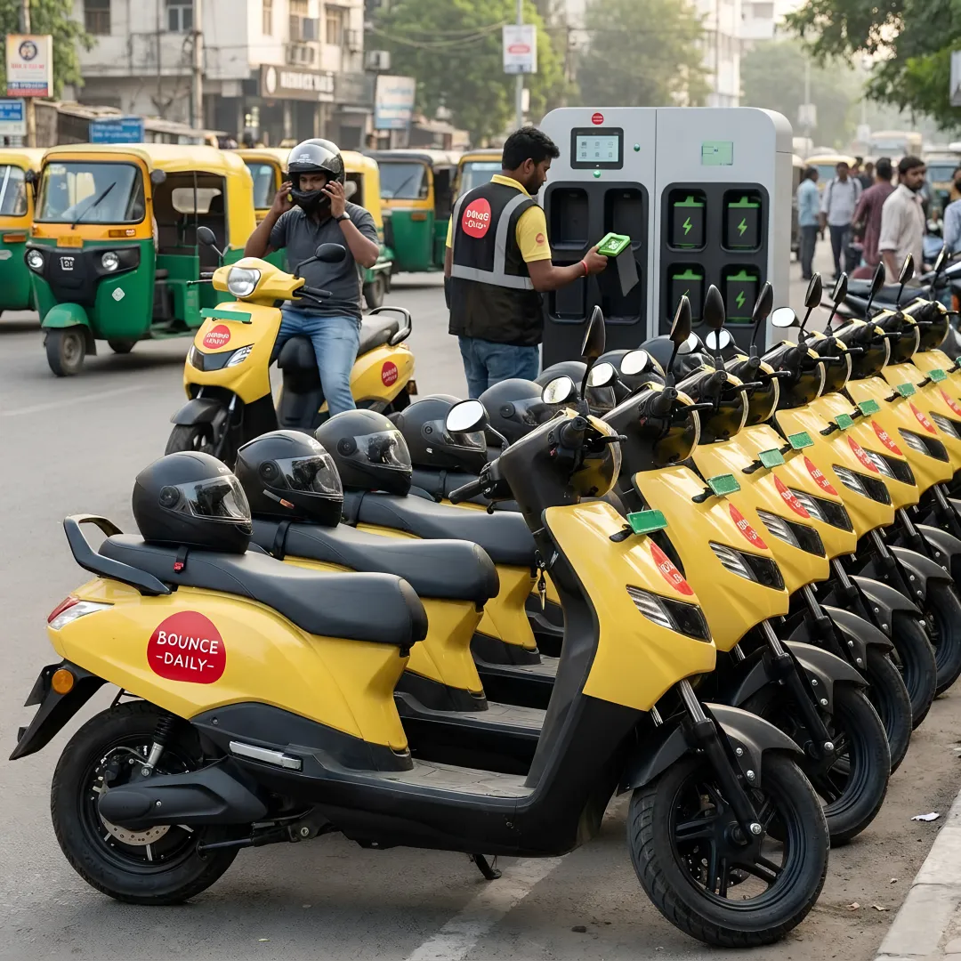 Electric scooters ready for gig work rentals