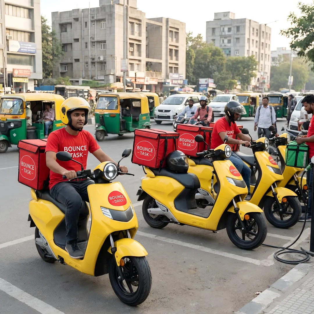 Electric scooters for urban delivery fleet