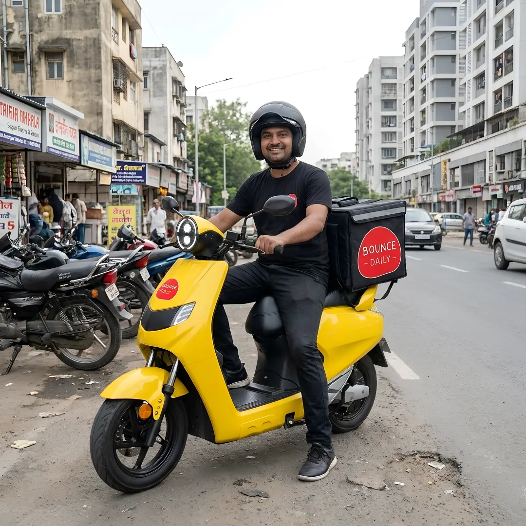 Low-speed electric scooter rental for city commuting