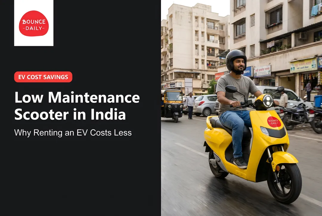 Low Maintenance Scooter in India: Why Renting an EV Costs Less