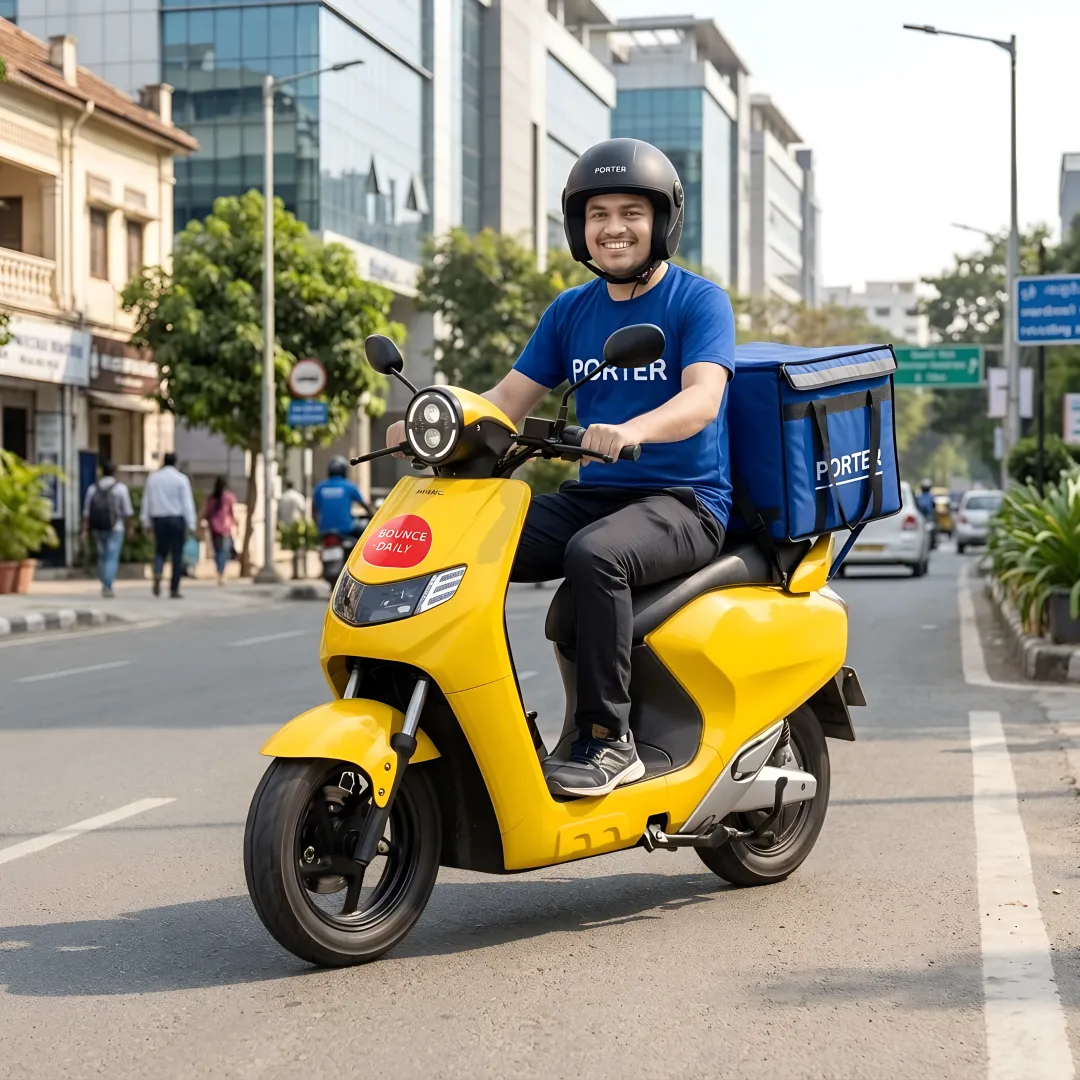 Electric delivery scooter for gig workers in India