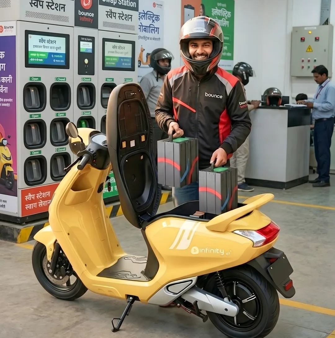 Rider completing electric scooter rental onboarding