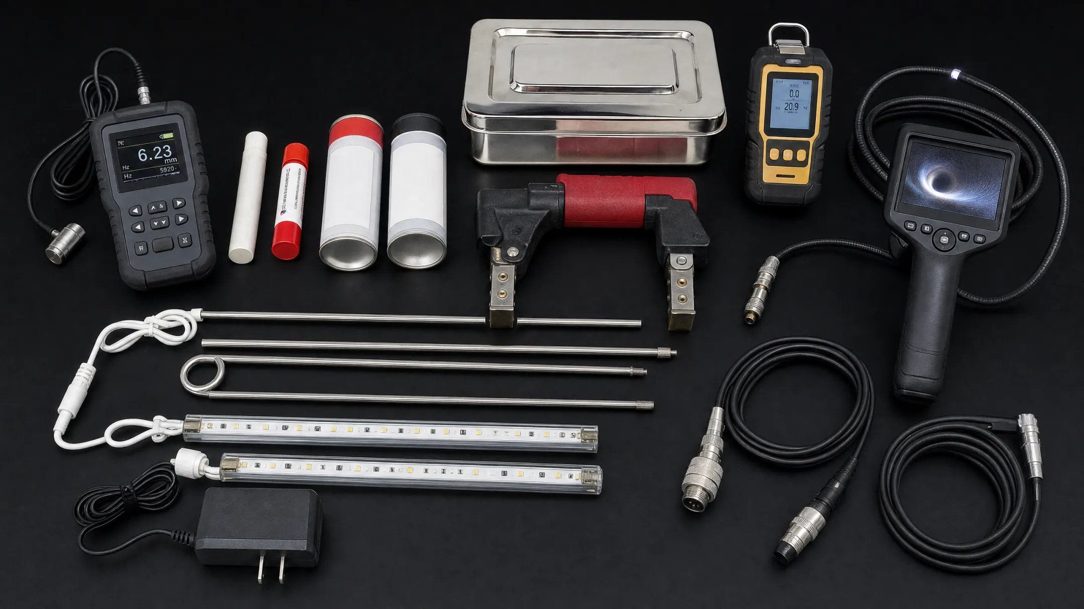 Ultrasonic thickness gauge and inspection tools for ammonia tanks