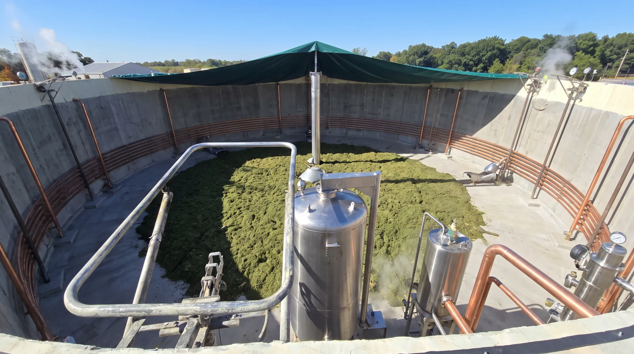 Before and after results of 1.2-million-gallon digester cleanout project
