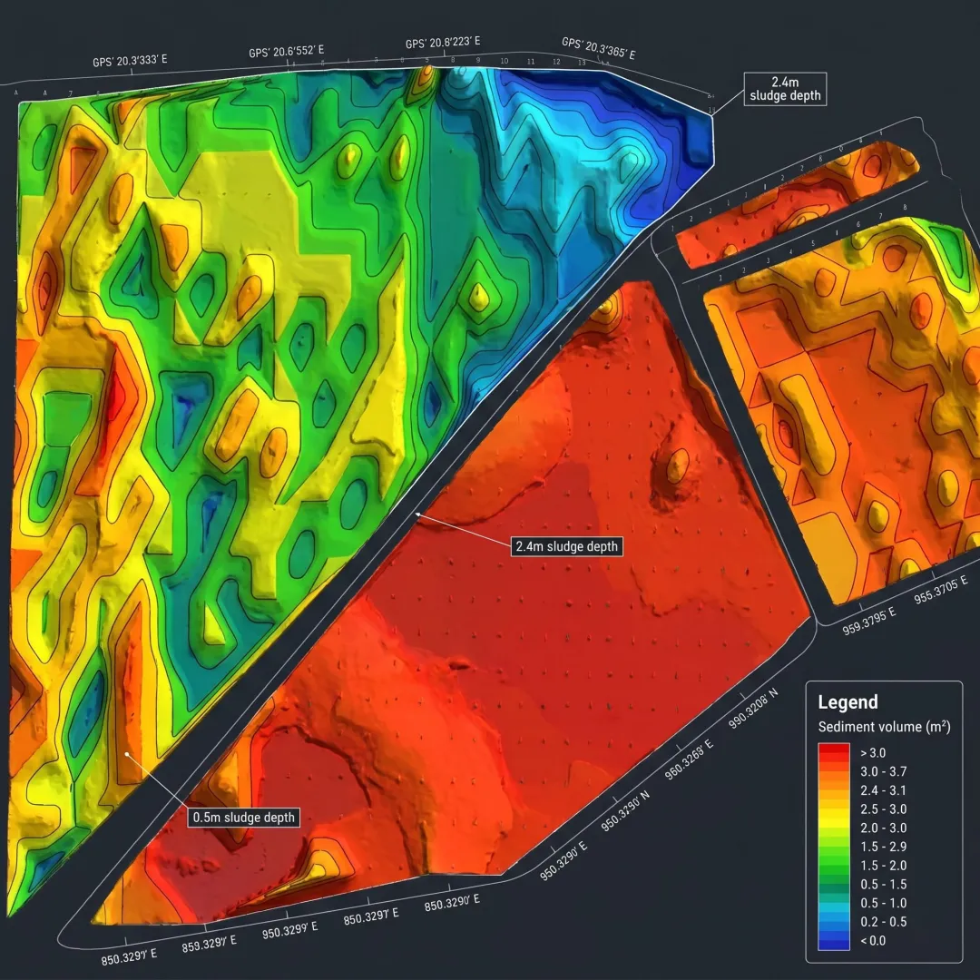 3D sediment mapping report for a lagoon