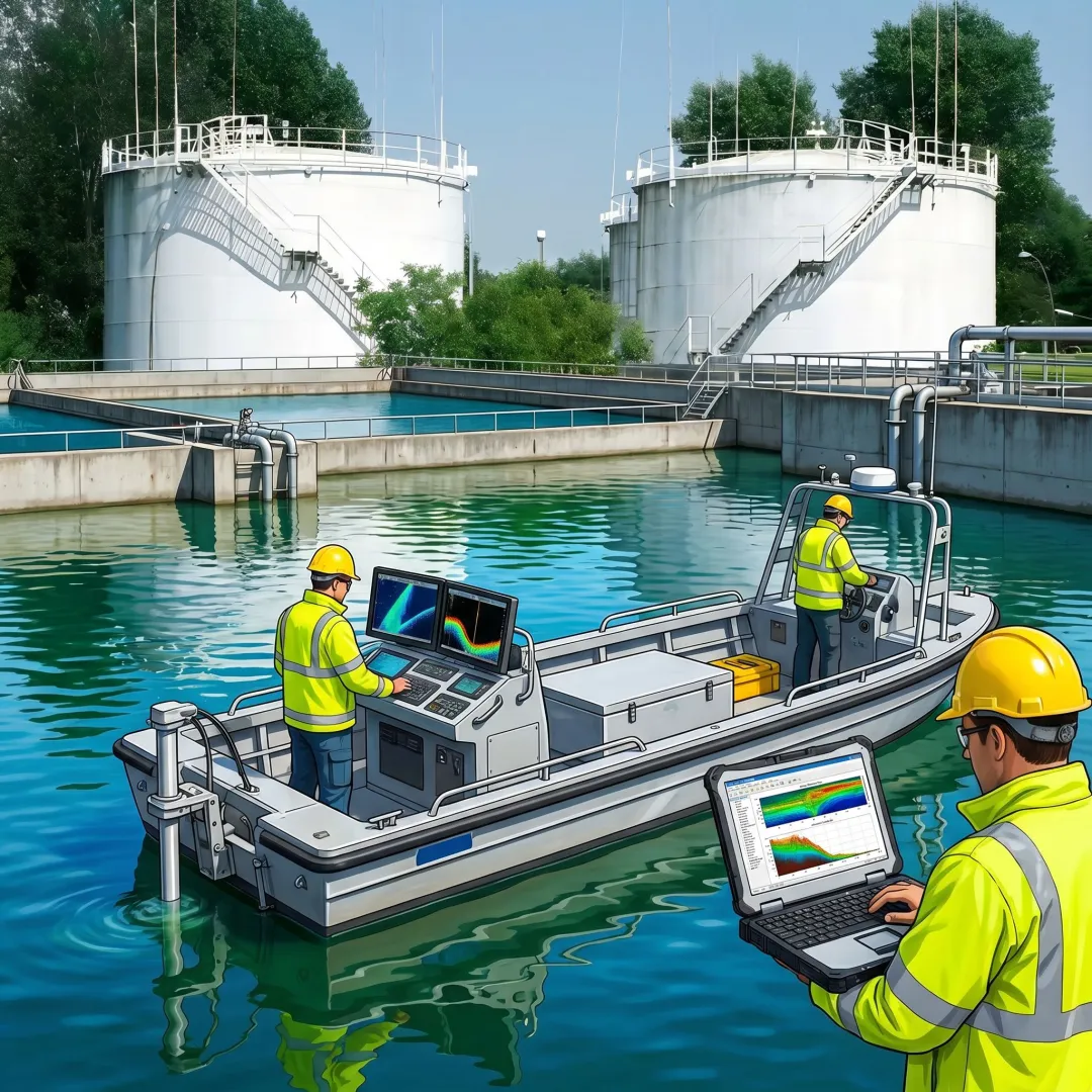 Wastewater lagoon survey and condition analysis