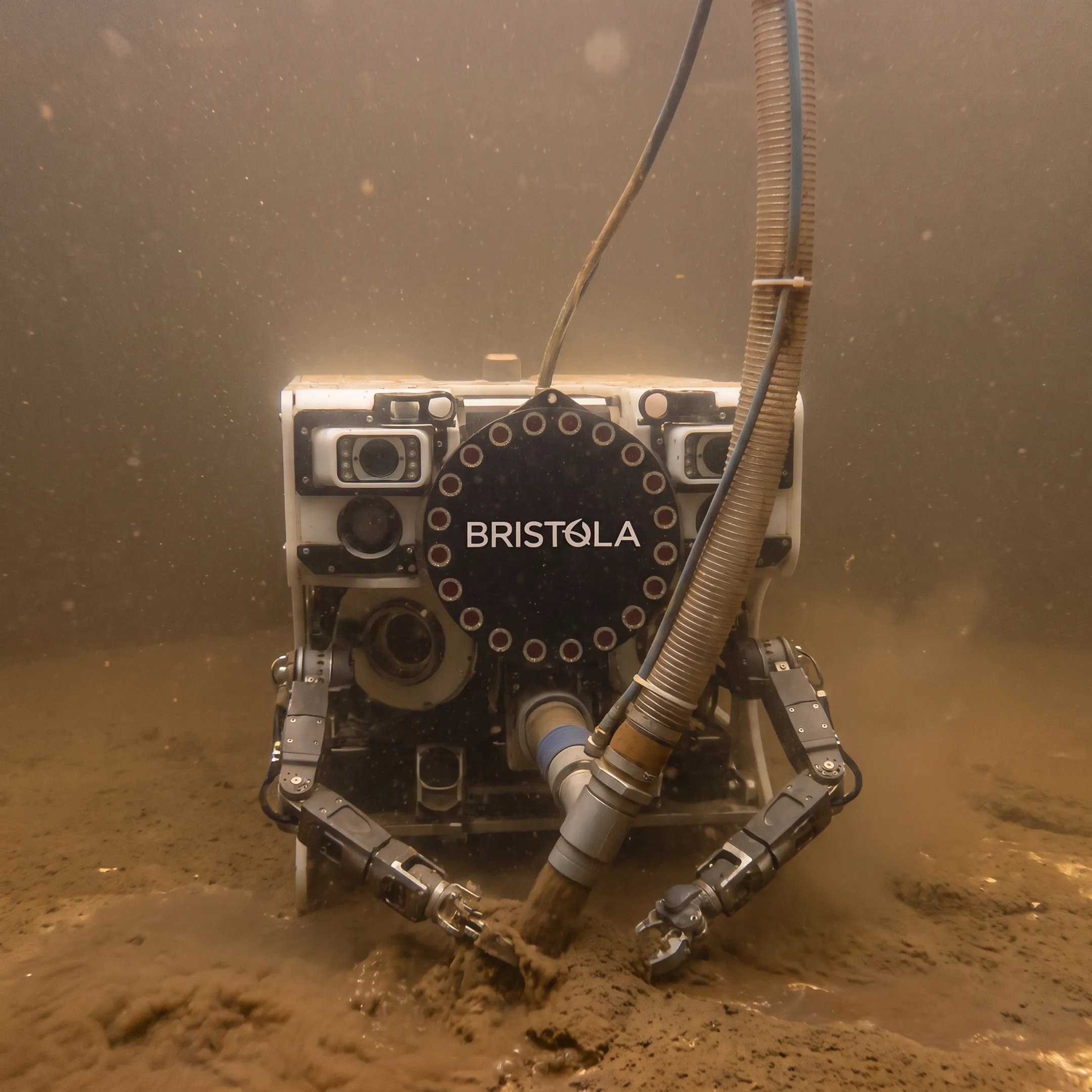 Robotic system cleaning a water storage tank