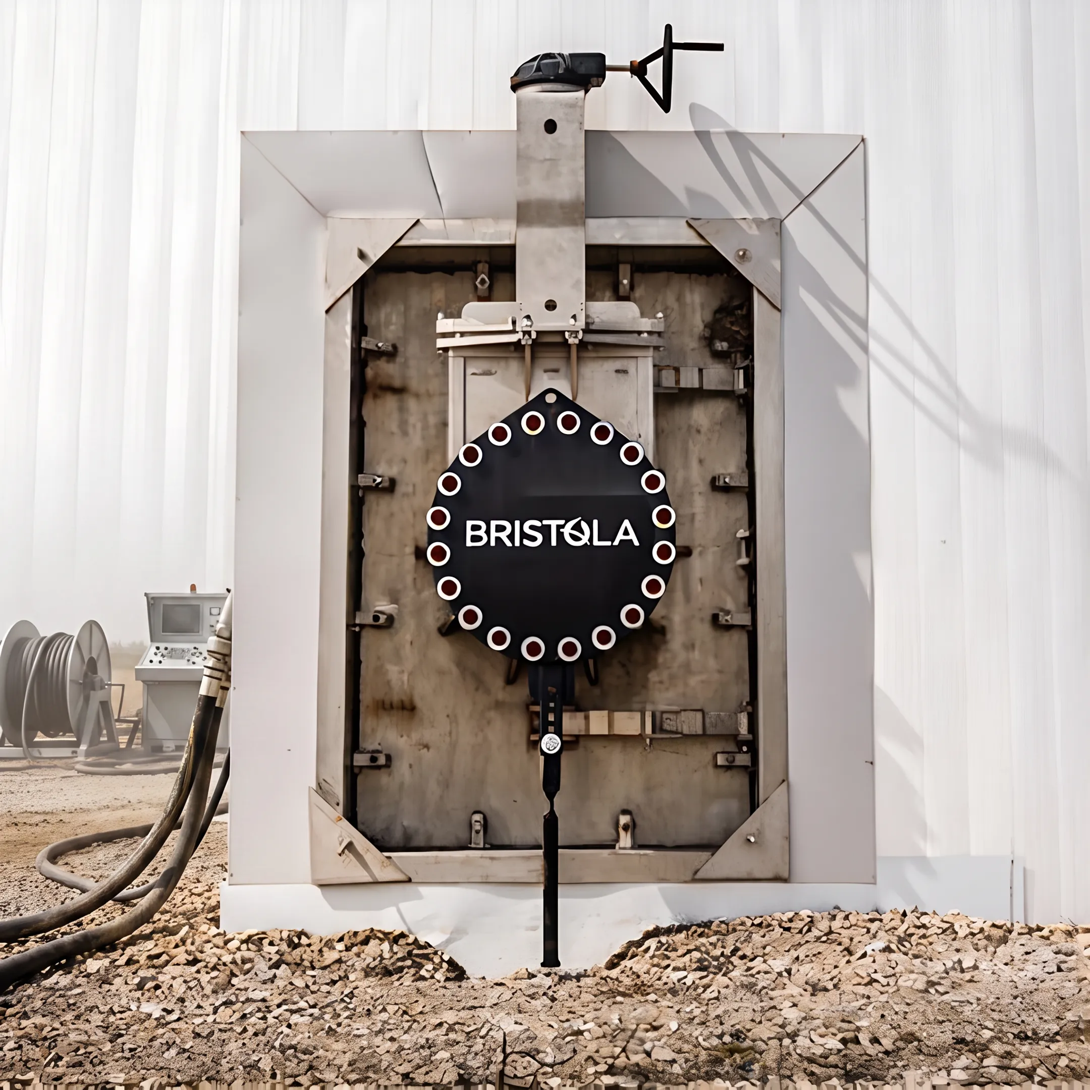 Robotic system cleaning an industrial storage tank