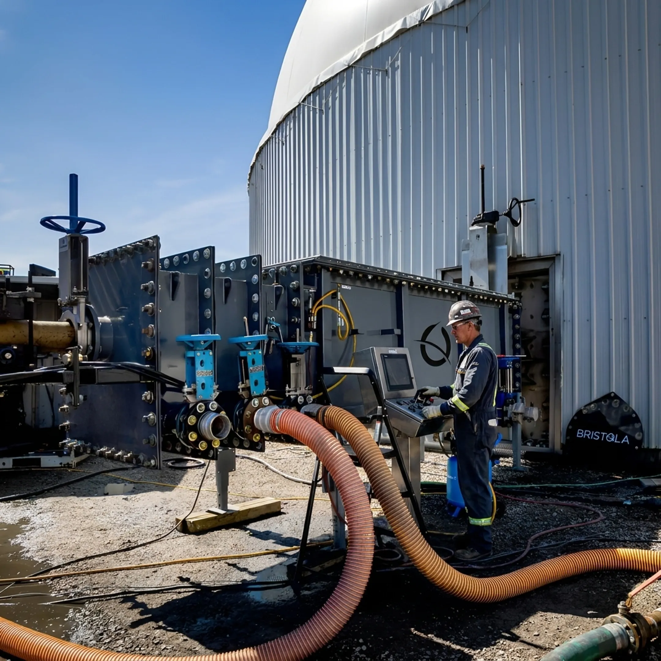 Robotic cleaner operating in an industrial utility tank