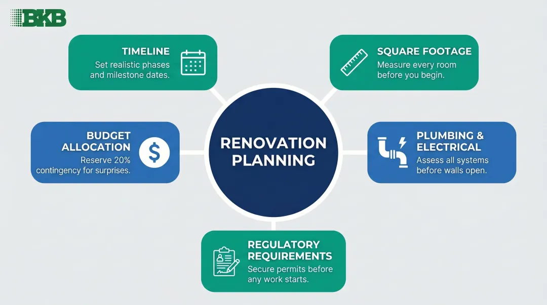 Five renovation planning factors NJ NYC homeowners must evaluate before starting