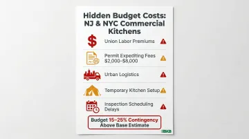 Five hidden renovation budget cost factors for NJ NYC commercial kitchens