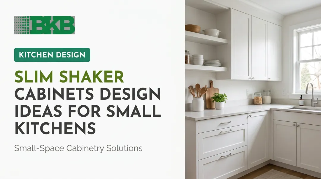 Slim Shaker Cabinets Design Ideas for Small Kitchens