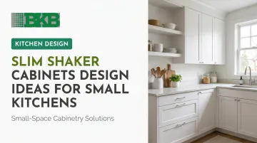 Slim Shaker Cabinets Design Ideas for Small Kitchens