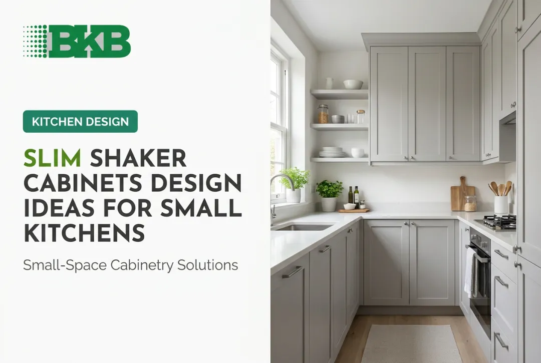 Slim Shaker Cabinets Design Ideas for Small Kitchens