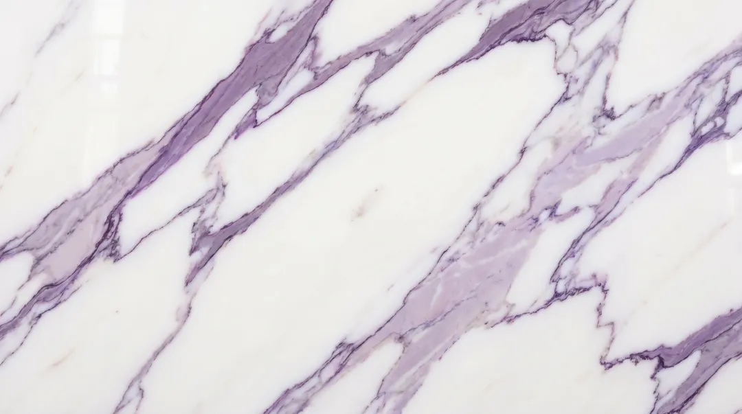 Calacatta Viola marble slab showing distinctive purple and violet veining pattern