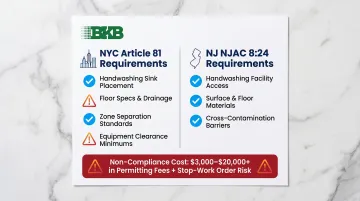 NYC and NJ commercial kitchen compliance requirements cost and permit fees overview