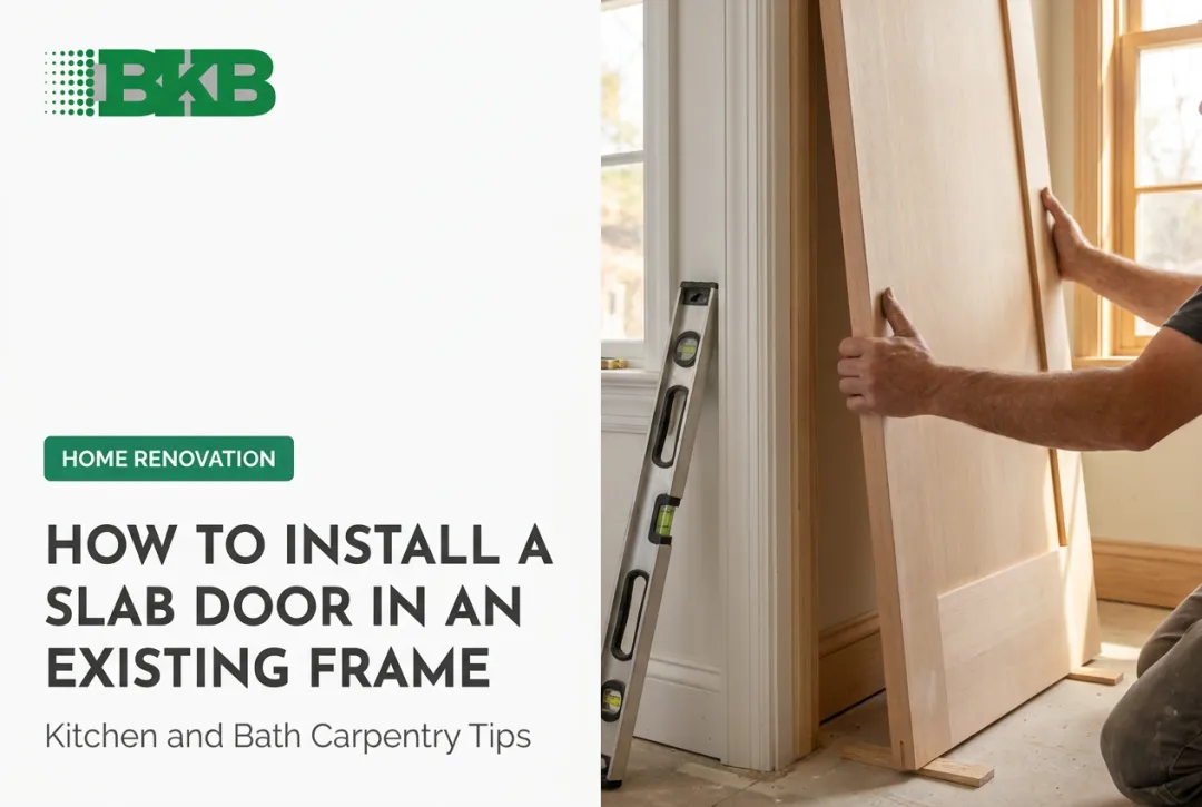 How to Install a Slab Door in an Existing Frame