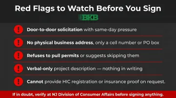 NJ contractor red flags warning checklist before signing remodeling contract