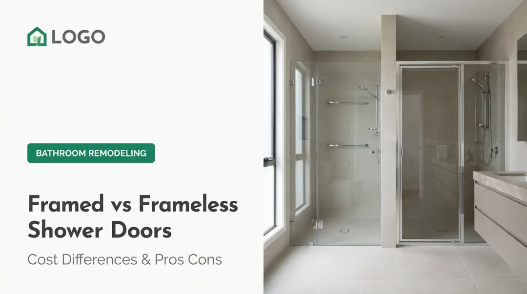 Framed vs Frameless Shower Doors: Cost Differences &amp; Pros Cons