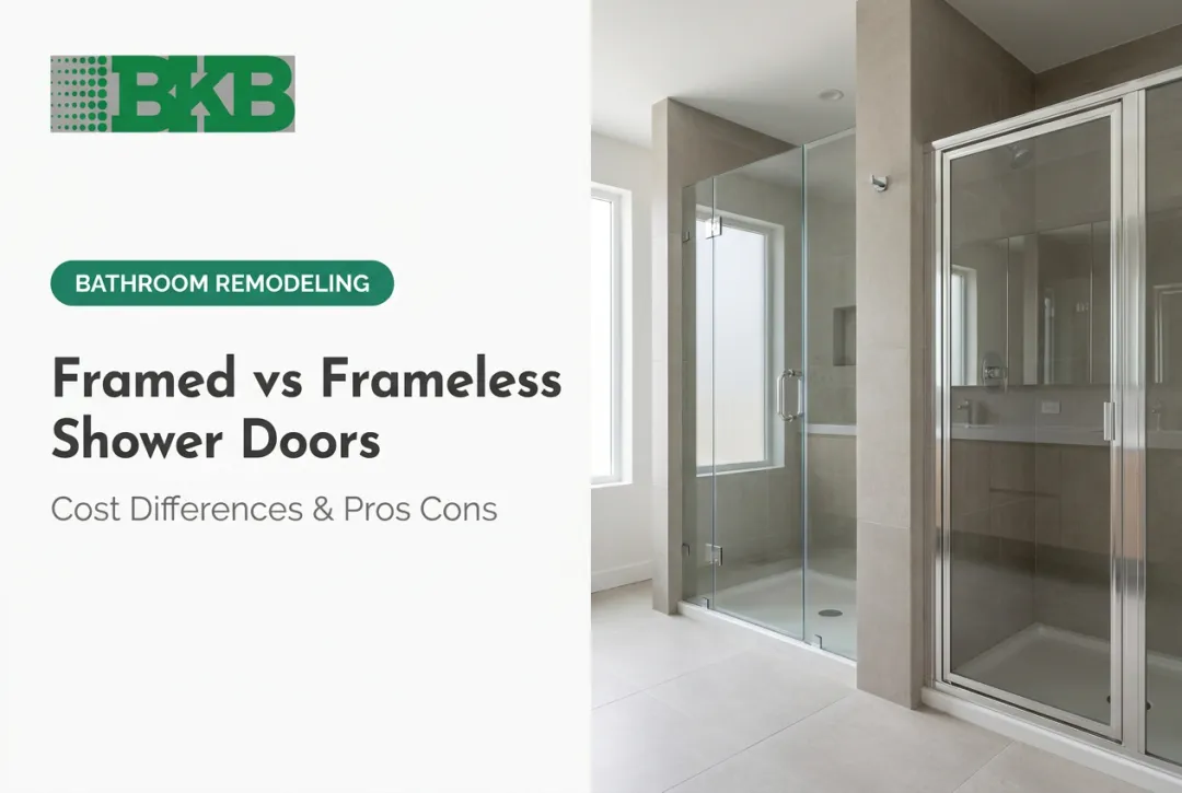 Framed vs Frameless Shower Doors: Cost Differences & Pros Cons