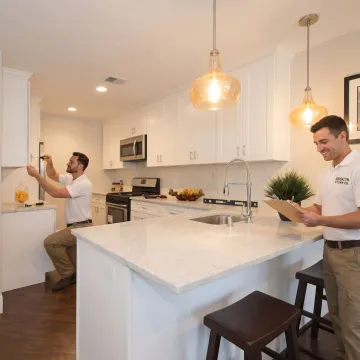 Modern renovated kitchen in a Brooklyn home