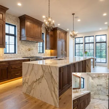 Modern kitchen and bathroom renovation project