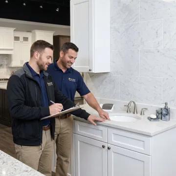 Modern kitchen and bathroom remodeling project in New Jersey