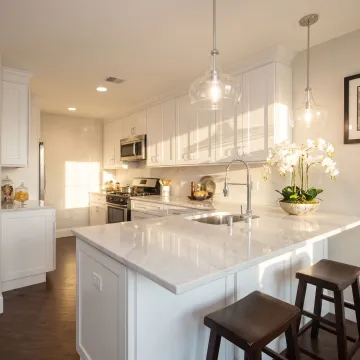Modern remodeled kitchen in a Paramus home