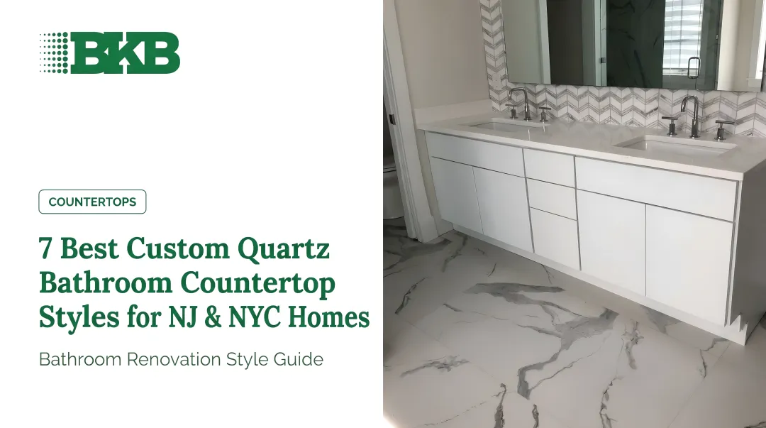 7 Best Custom Quartz Bathroom Countertop Styles for NJ &amp; NYC Homes