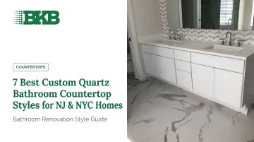 7 Best Custom Quartz Bathroom Countertop Styles for NJ & NYC Homes