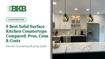 9 Best Solid Surface Kitchen Countertops Compared: Pros, Cons &amp; Costs