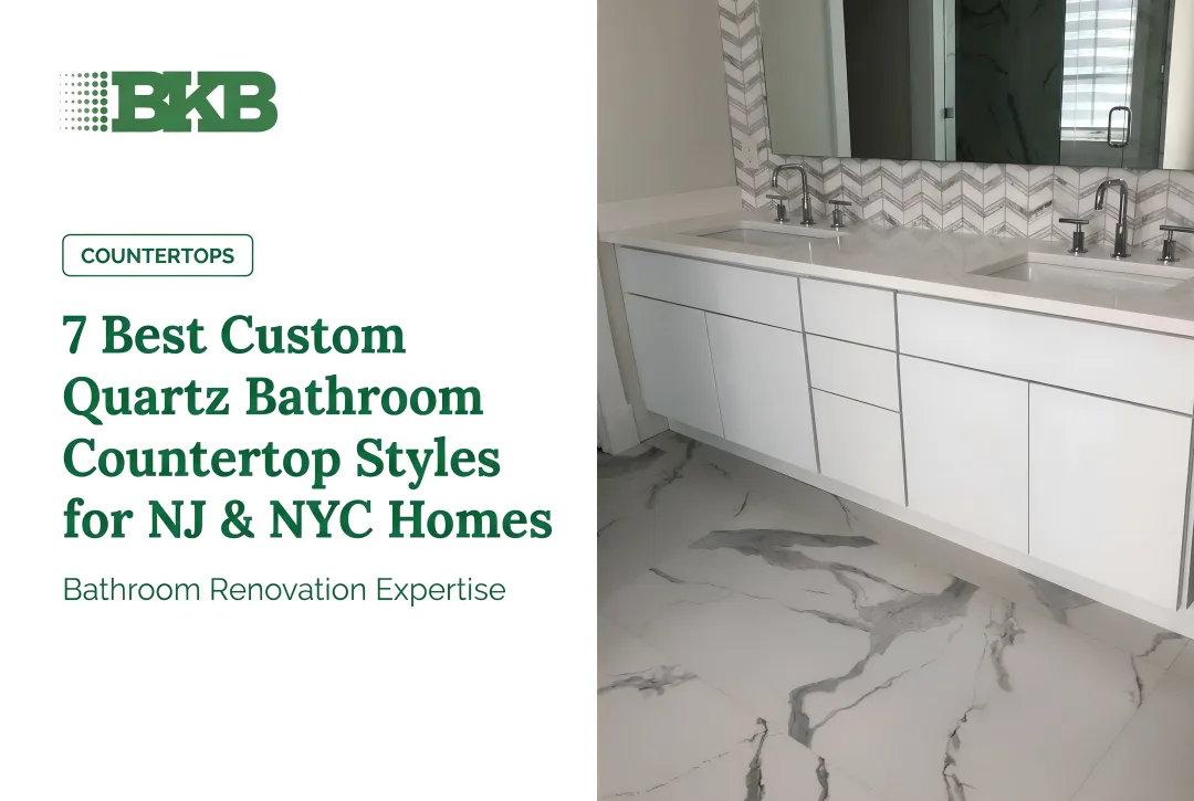 7 Best Custom Quartz Bathroom Countertop Styles for NJ & NYC Homes